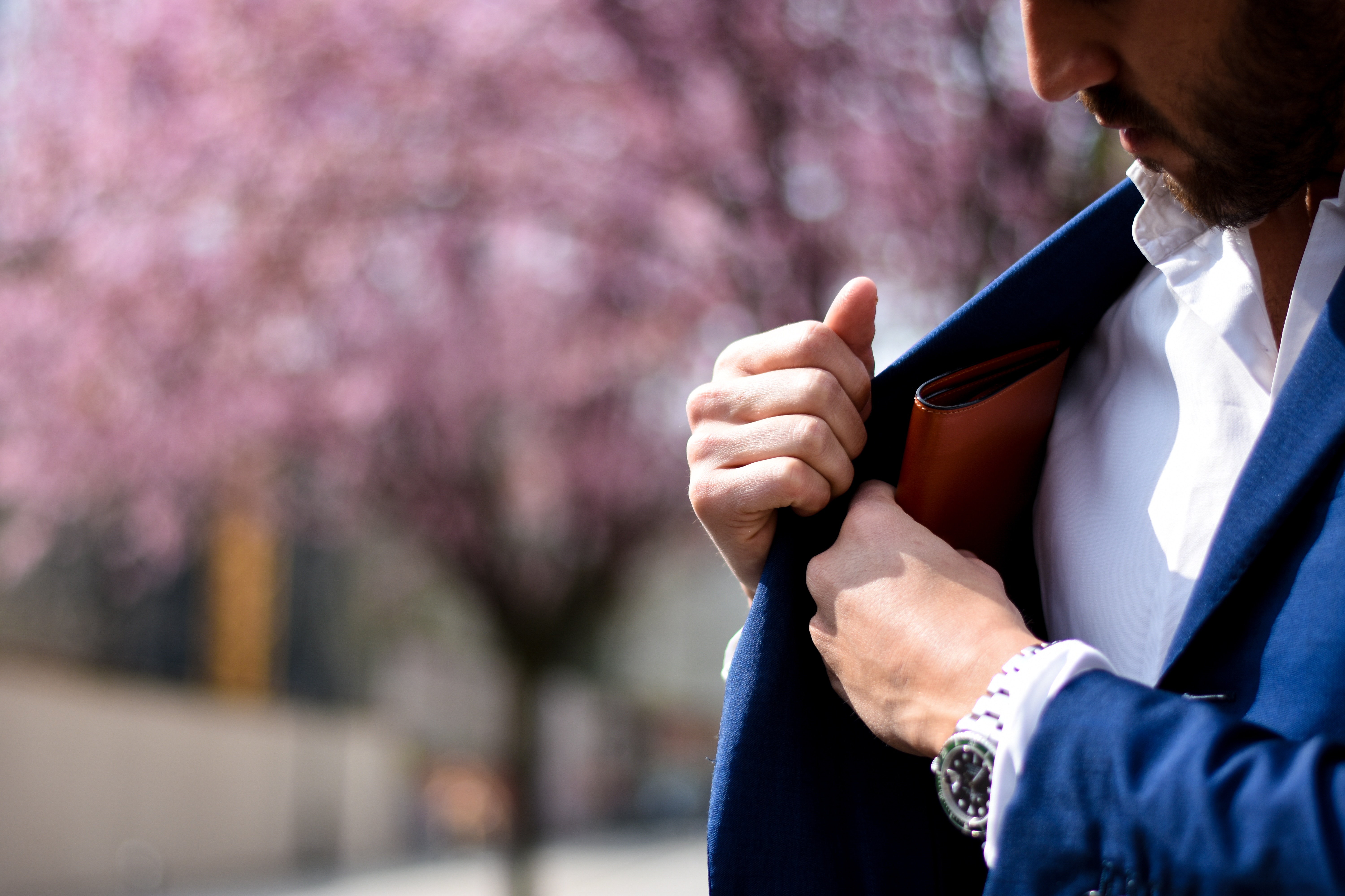 a man wearing a suit